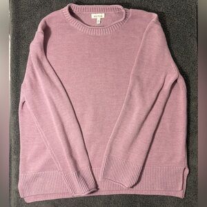 Ella Moss Lavender Crew‎ Neck Sweater